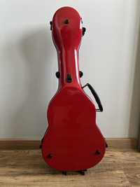 Crossrock Fiberglass futerał ukulele tenor czerwony