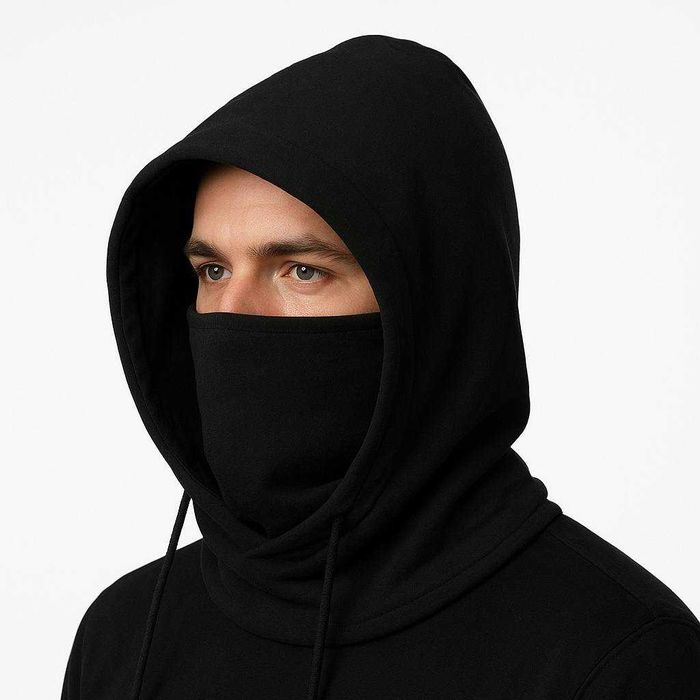 Флісовий шарф - капюшон. Хомут зимовий. Шапка зимова.