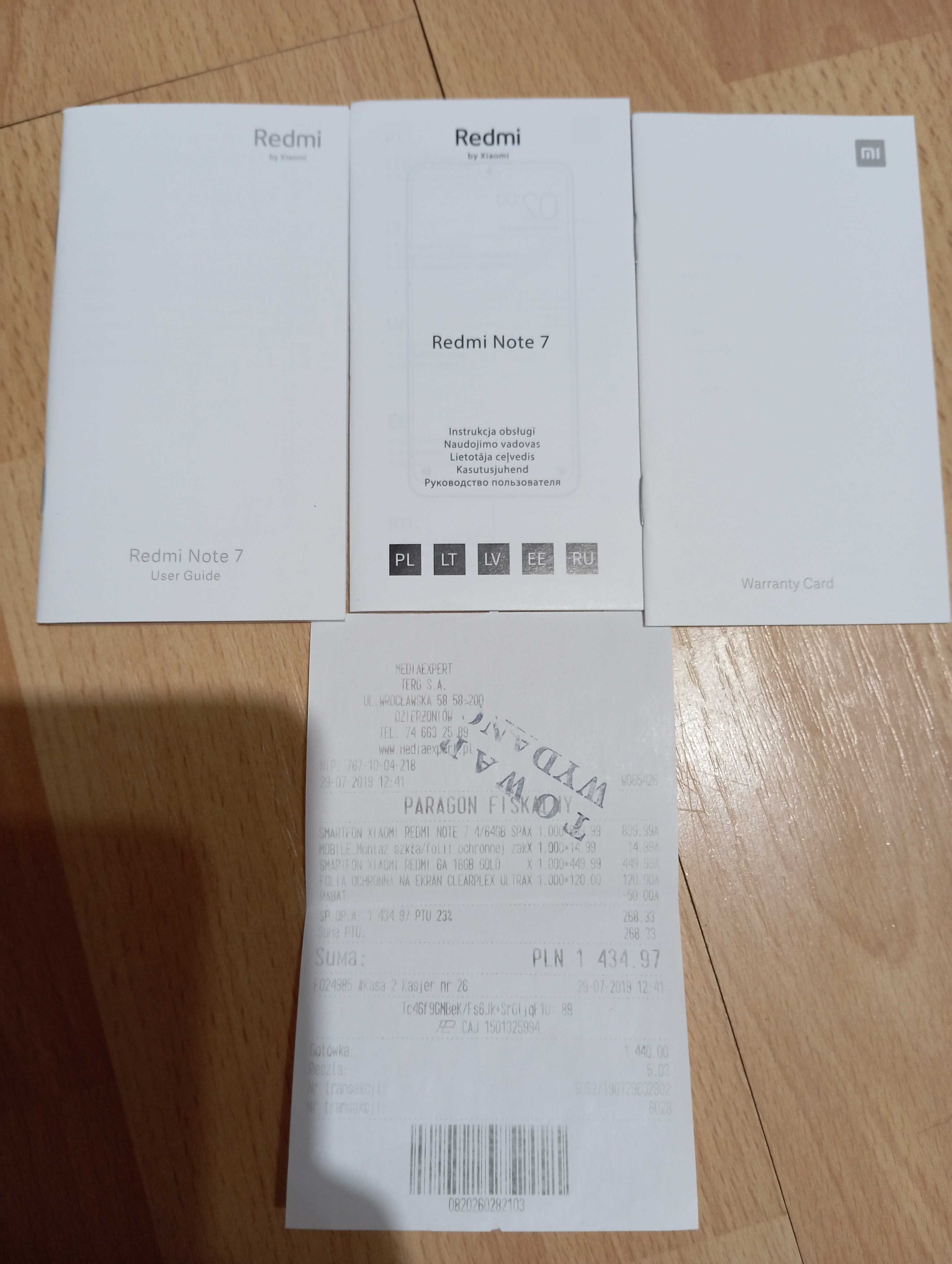 Smartfon XIAOMI Redmi Note 7 4/64GB 6.3" Czarny