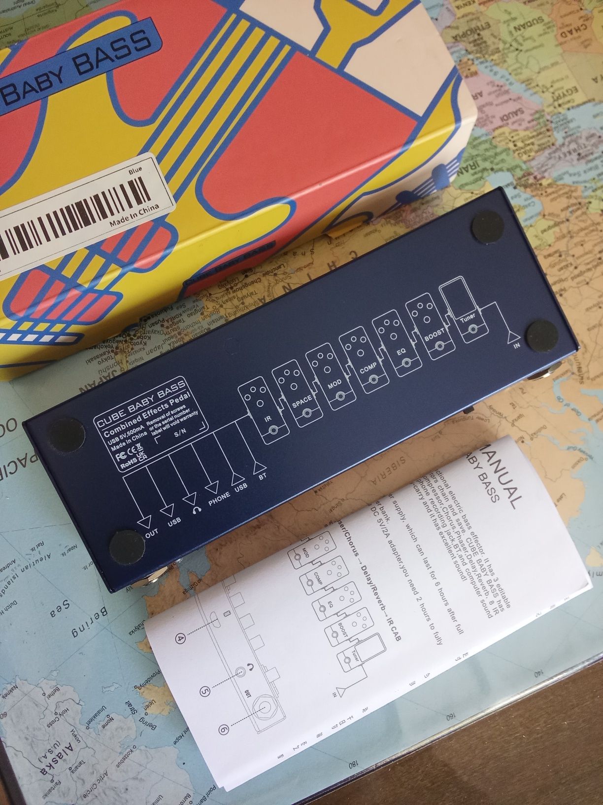 Cuvave M-Vave Cube Bass Baby chorus reverb delay IR do basu multiefekt