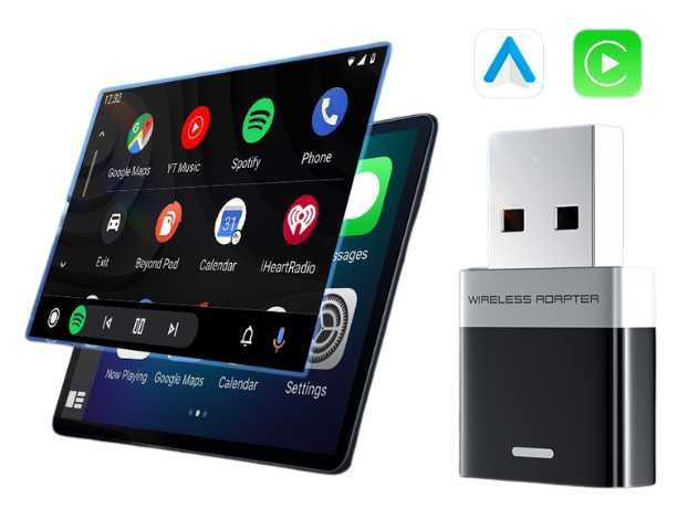 Mini Bezprzewodowe Apple Carplay Android Auto Adapter Smart USB USB C