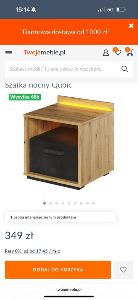 Komplet mebli Qubic