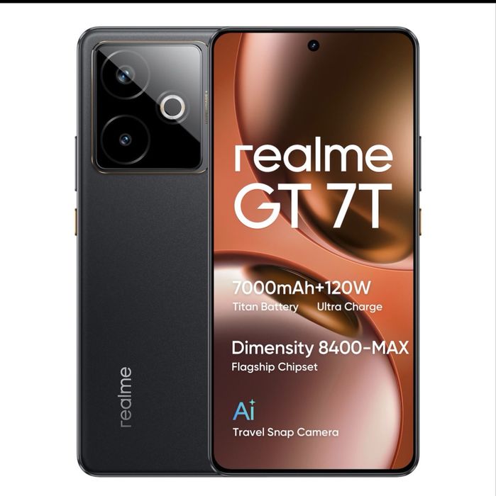Смартфон Realme GT 7T 12/256Gb IceSense Black! Новий! Запакований!