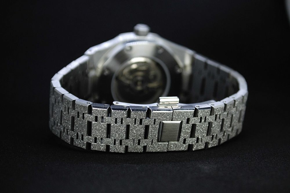 Zegarek Seiko Mod Royal Oak Frosted Bustdown Iced Out