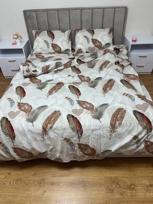 Тепла новорічна постільна білизна байка (фланель)