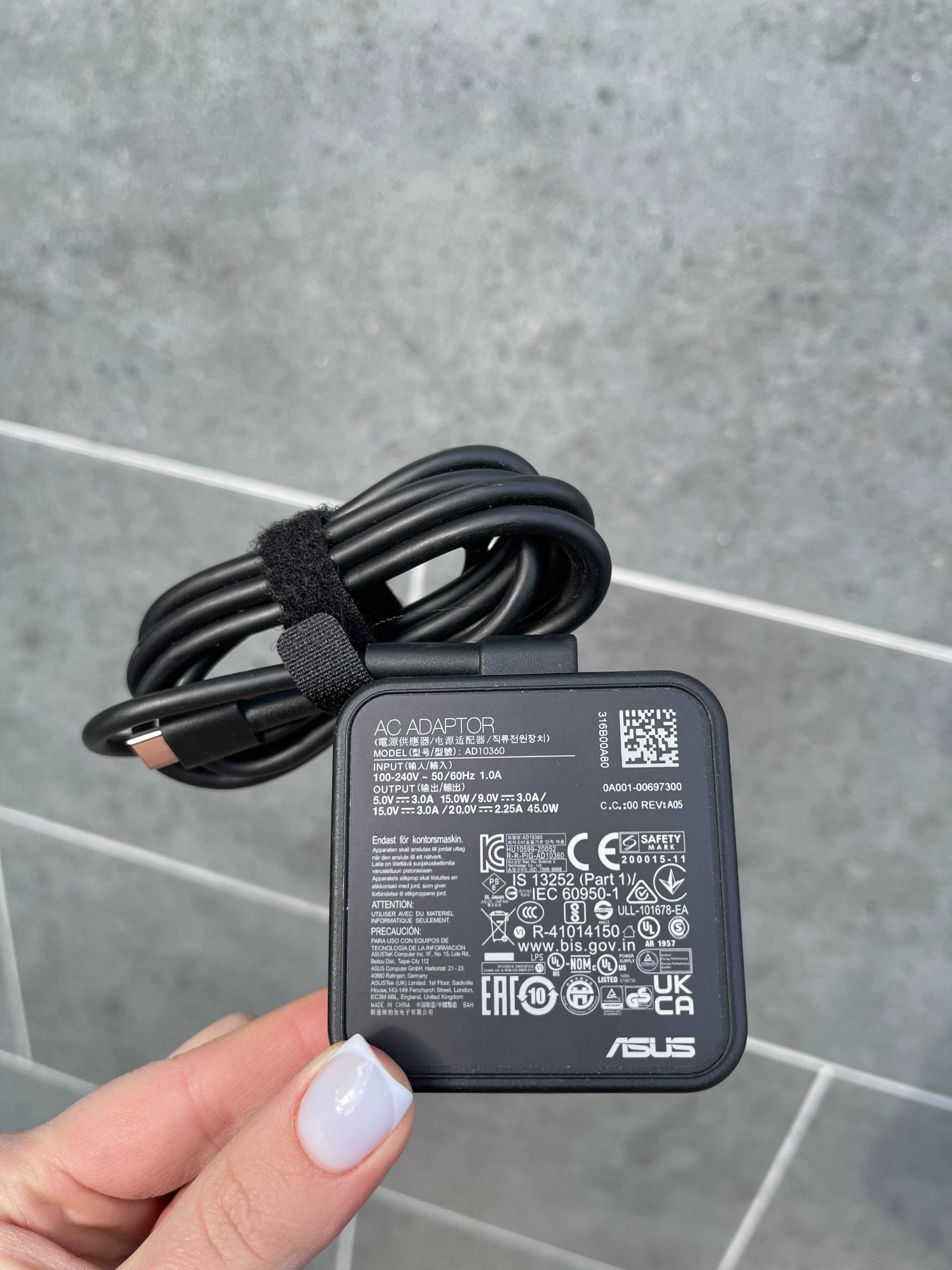 Оригінальний зарядний пристрій Asus Type-C 45Вт/20.0V/2.25A/300+ шт