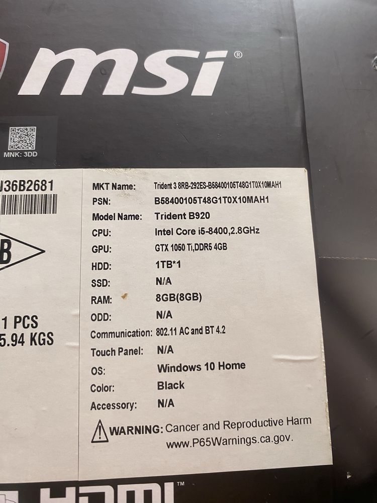 Computador MSI gamer