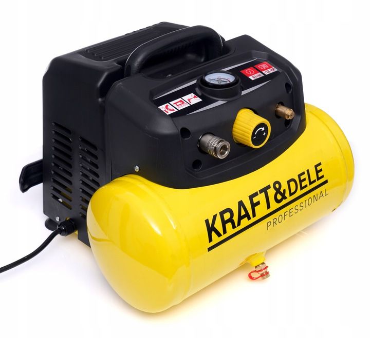 Kompresor Bezolejowy 6l Sprężarka 1.5km 8bar 230v* Kraft ** New Model