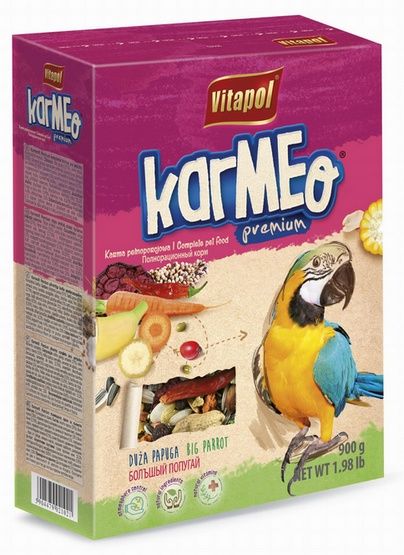 Karma dla papug z nasionami orzechami i fasolą mung - Vitapol 900g