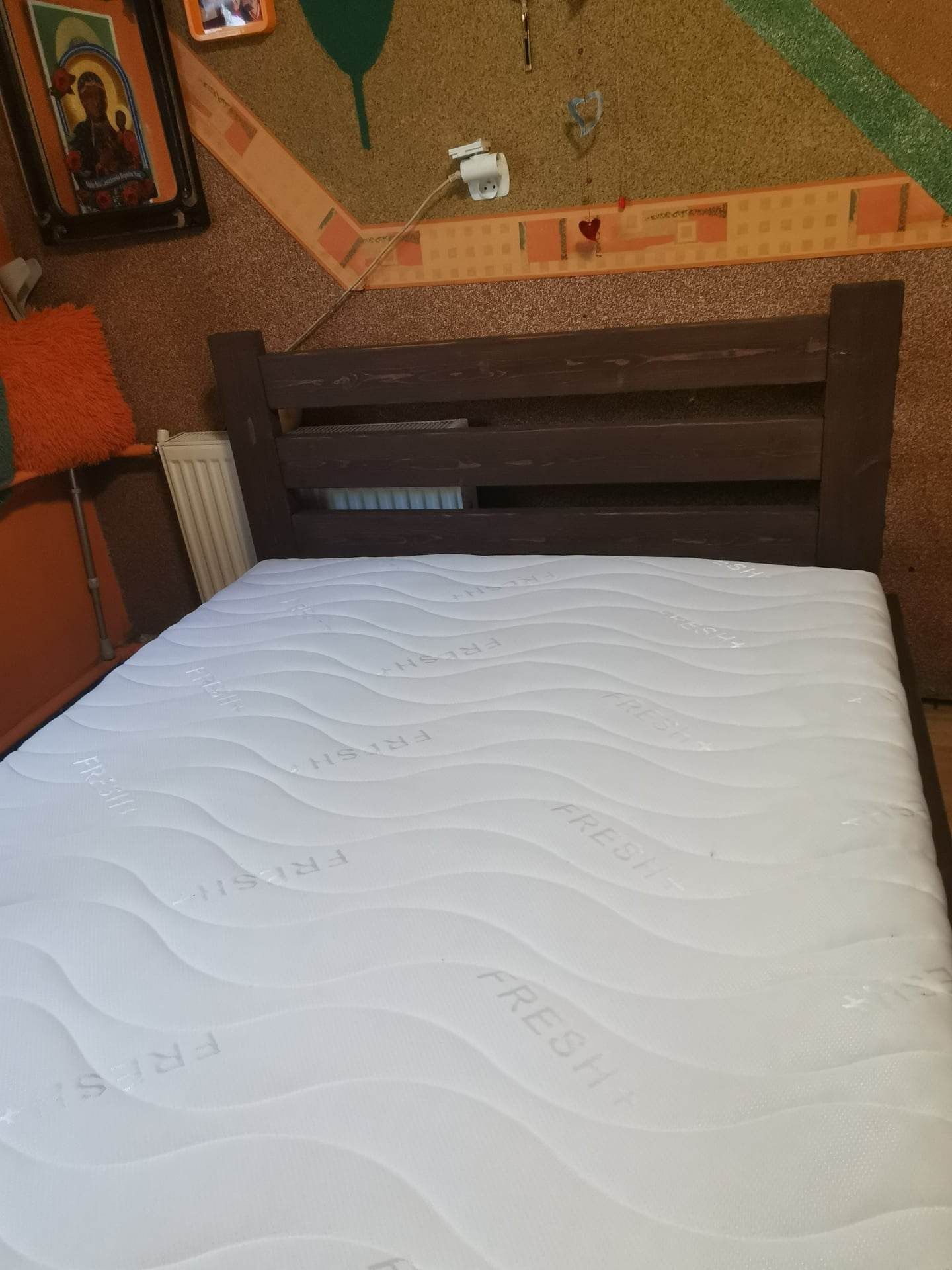 Łóżko drewniane świerkowe