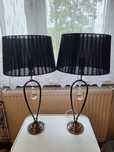 Lampy stołowe czarne komplet