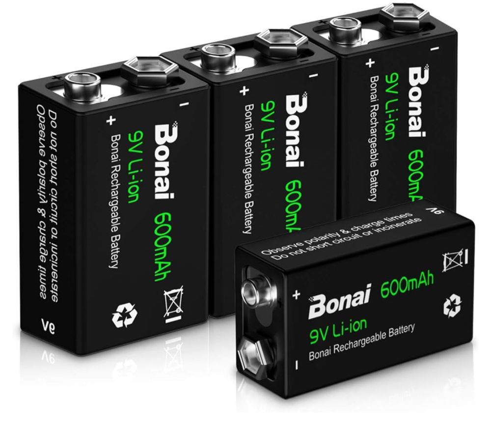 BONAI Akumulator 600mAh 9V li-on 4szt