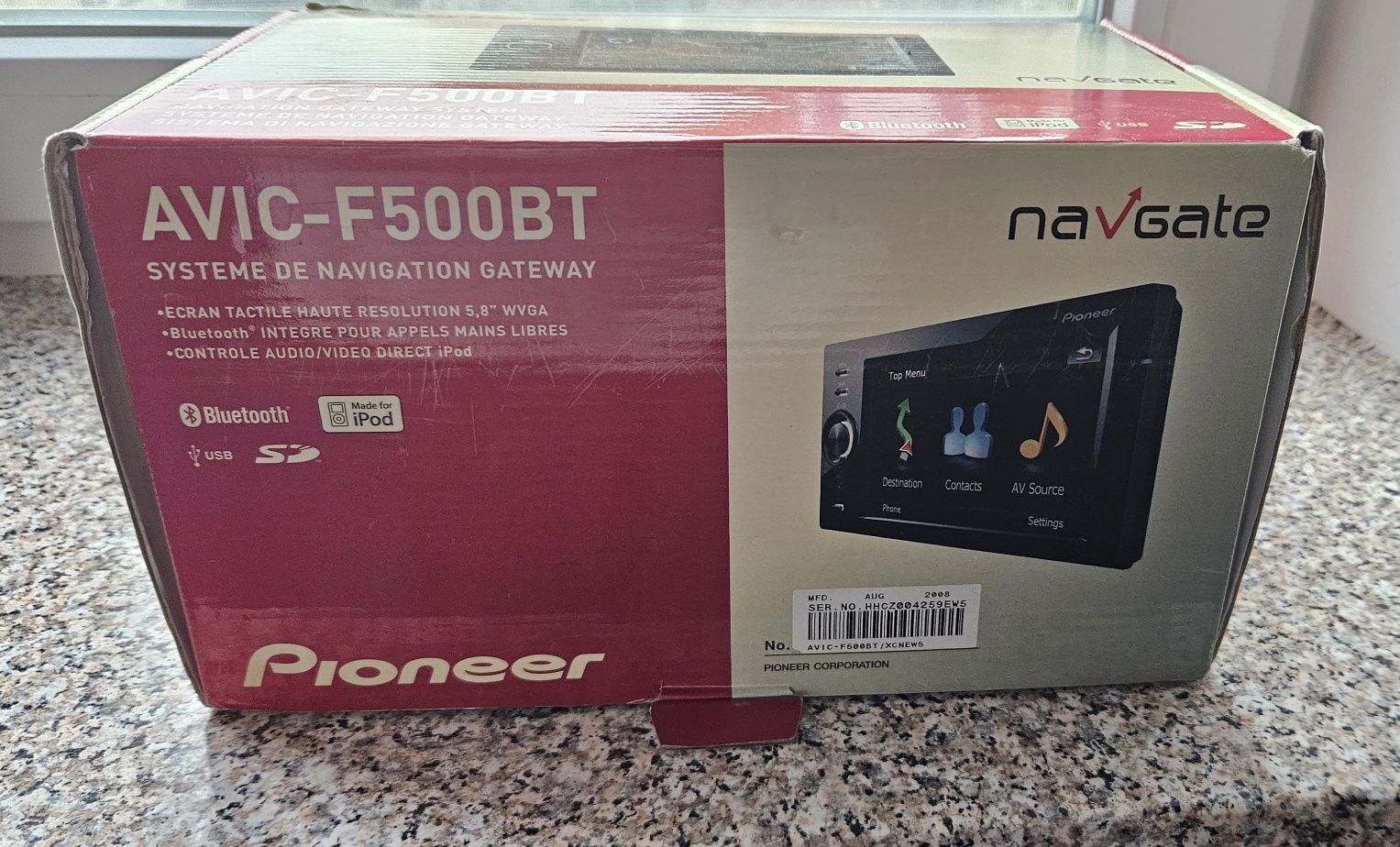 GPS Pioneeravoc-f500bt