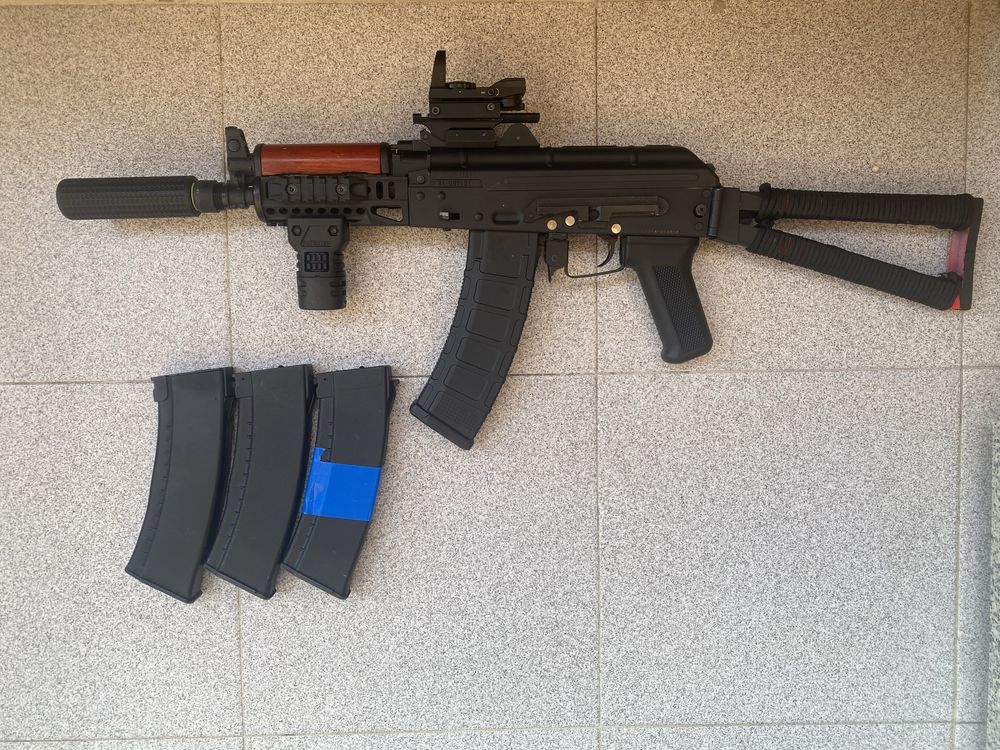 Airsoft Ak-47 u Metal/Madeira [Eletrica/AEG]