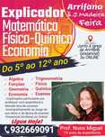 Explicações Matemática, Físico-Química, Economia em Arrifana ou Online