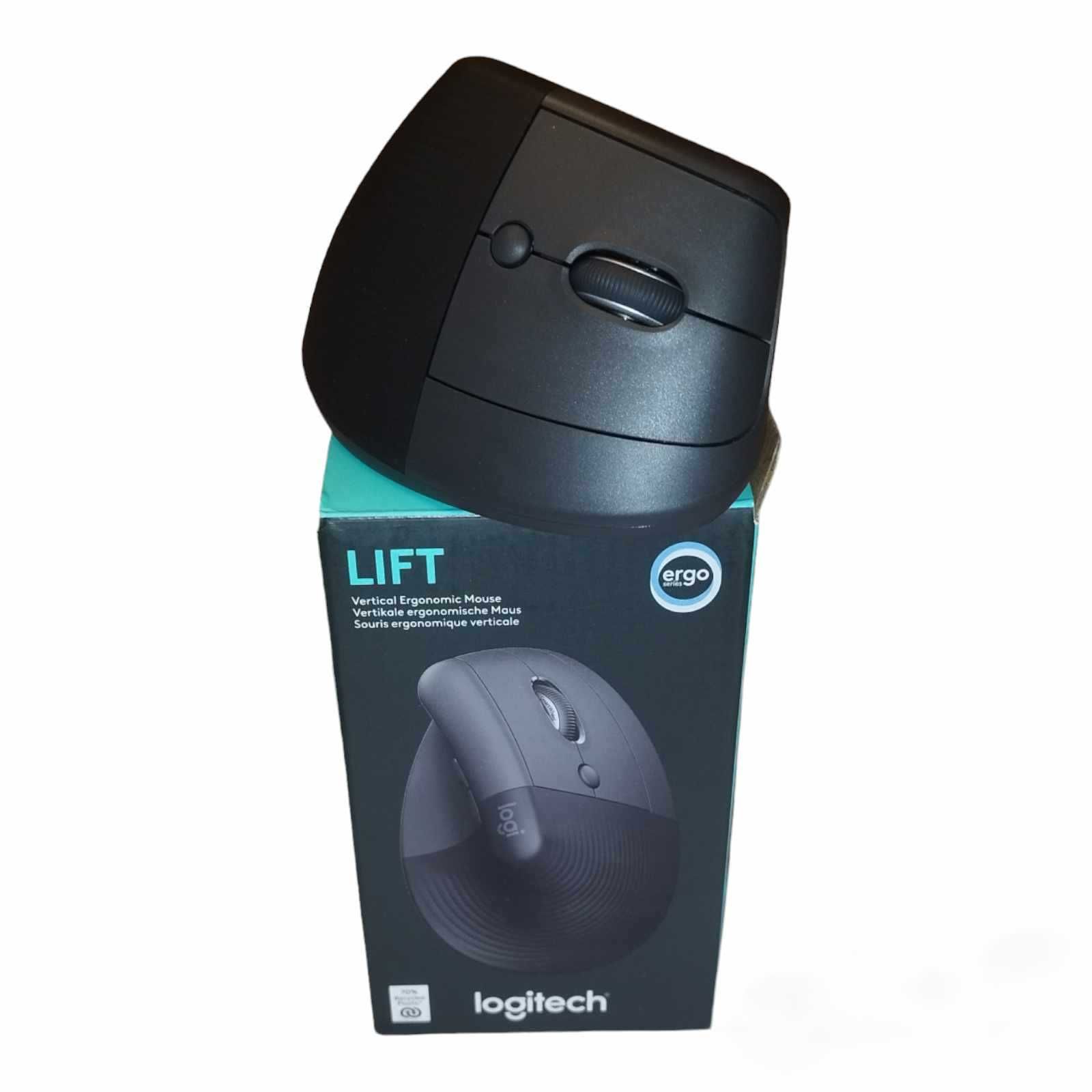 Mysz bezprzewodowa pionowa Logitech Lift R Grafitowa Powystawowa Ideał