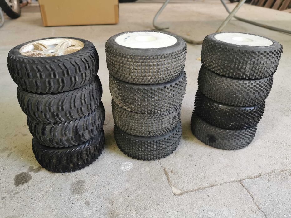 radiomodelismo, RC, Jantes com pneus