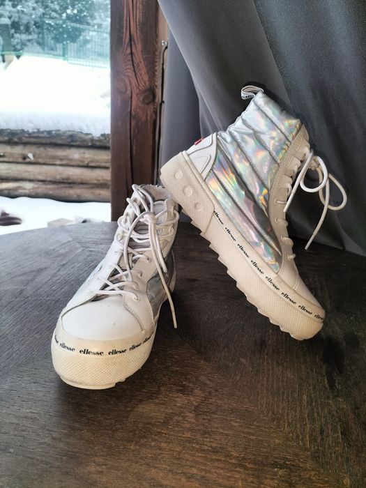 Buty sportowe, damskie ocieplane sneakersy Ellesse 37 jak nowe
