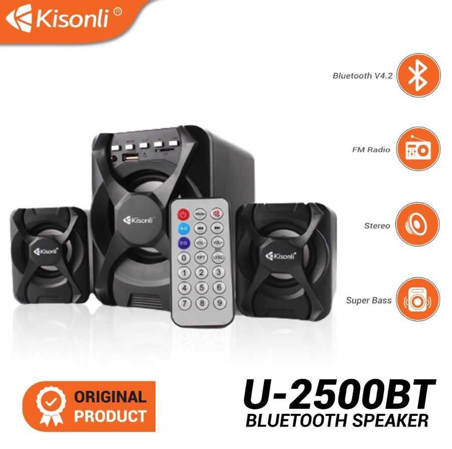 Компьютерные колонки Kisonli U-2500BT 5W+2x3W, USB/TF/BT/FM/AUX.