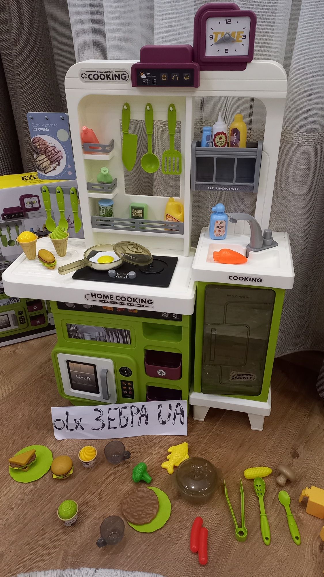 Кухня дитяча 68 придмета 82см,нові ,пар,вода, світ,68 придмета