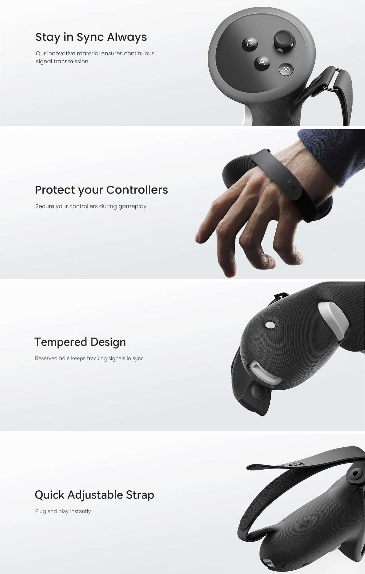 TOP! Meta Quest 3 чохли для контролерів KIWI Design Grip Cover Oculus