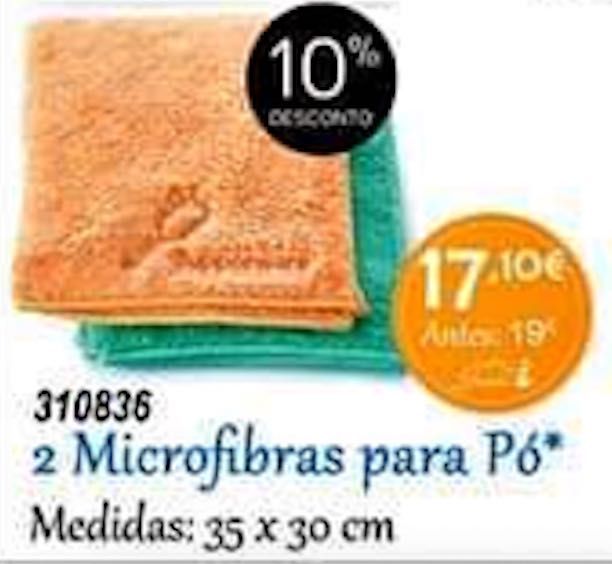 2 Panos / MicroFibras para Pó Tupperware