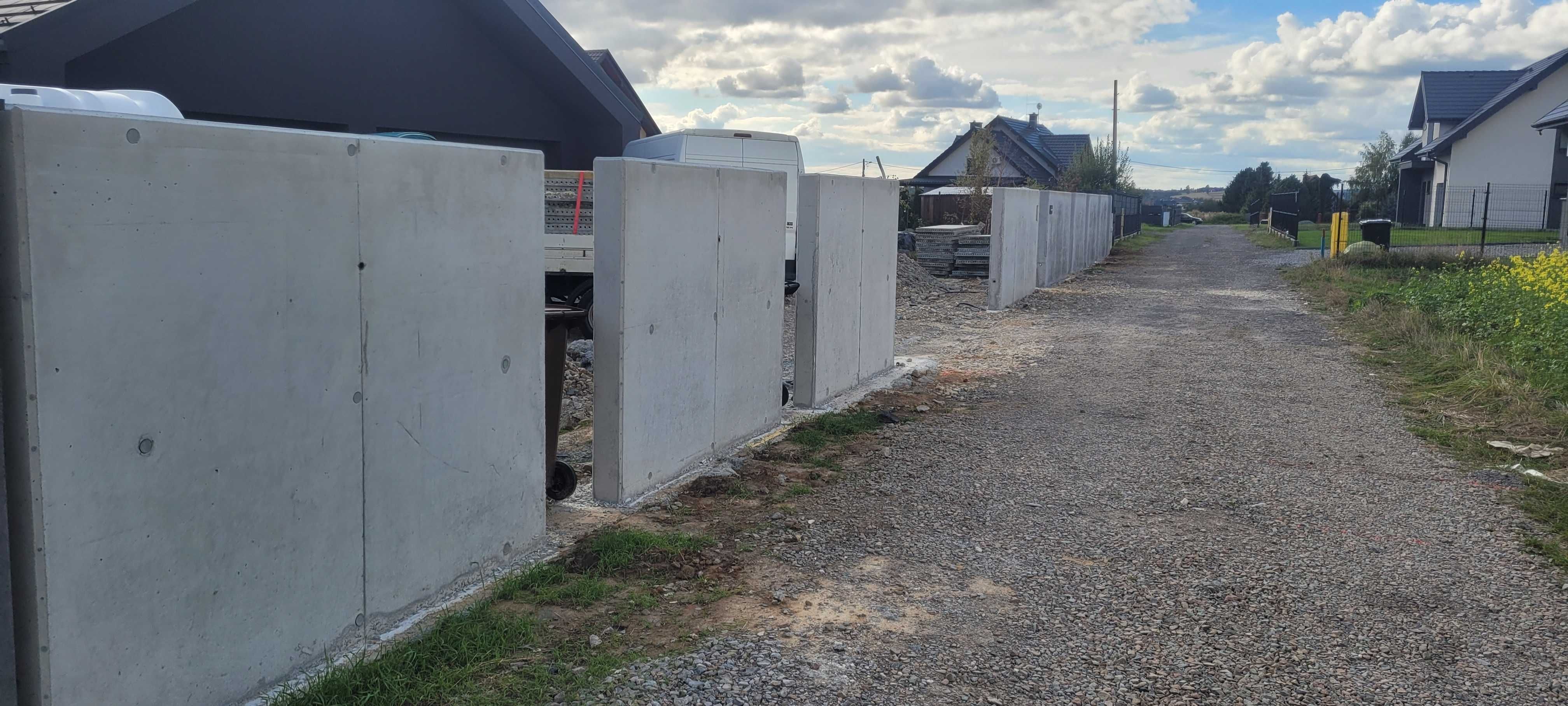 Ogrodzenia Betonowe, Panelowe, Mury, Płyty , Fundamenty, Minikoparka