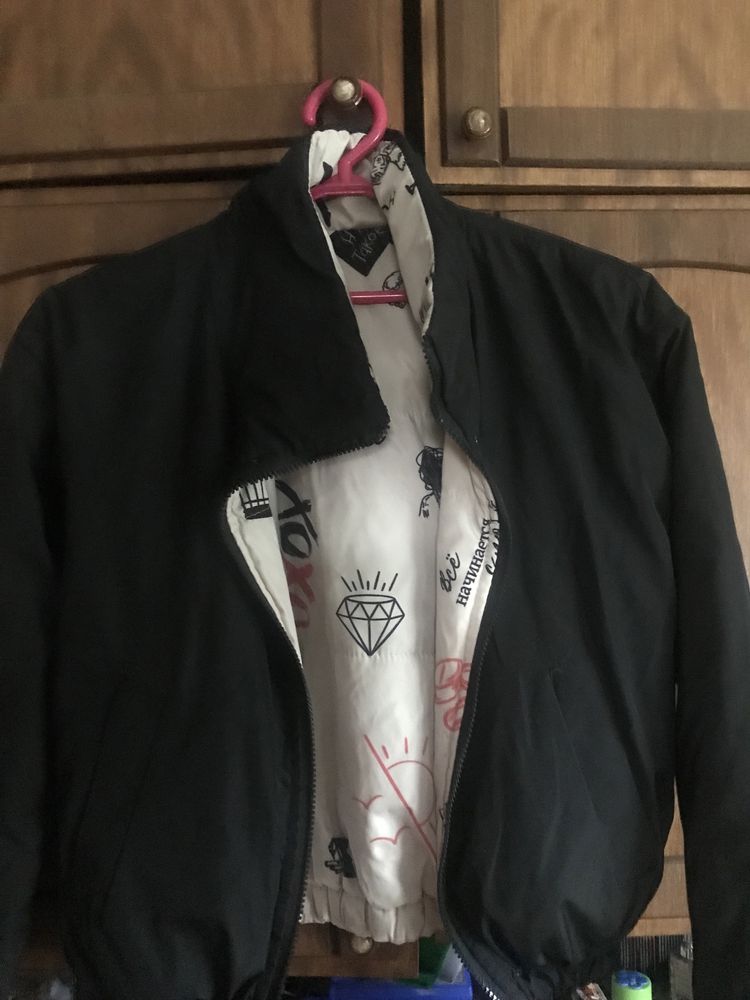 Куртка двостороння утеплена XS