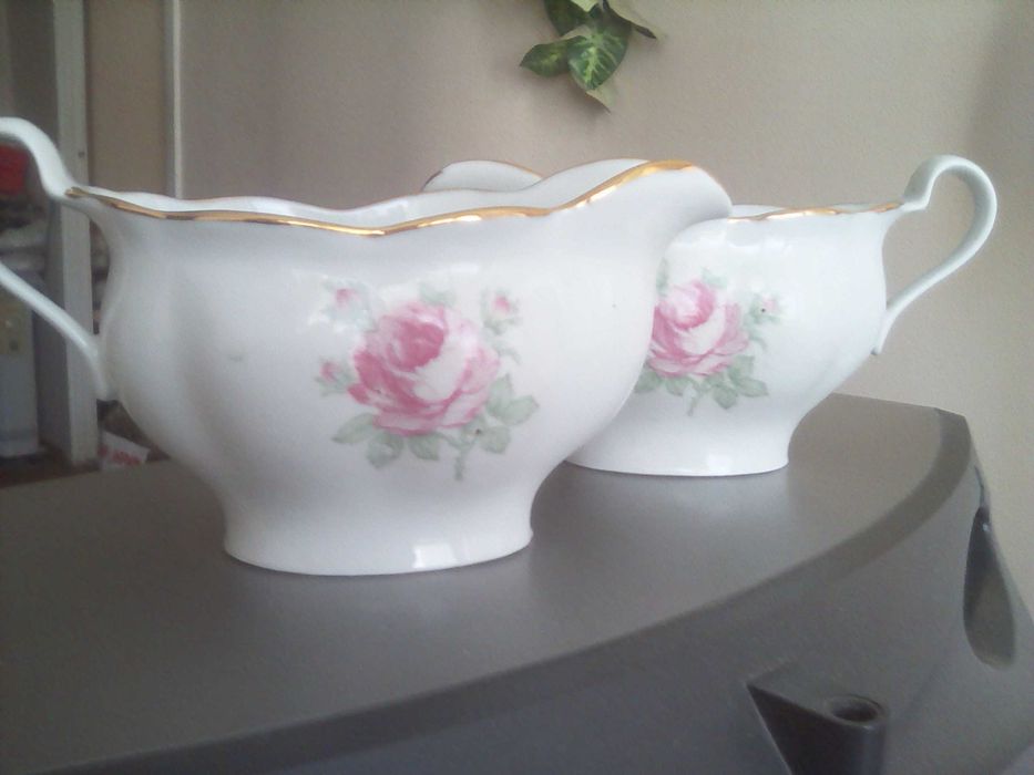 Сервиз перламутр.Барановка(предметно), посуда советская