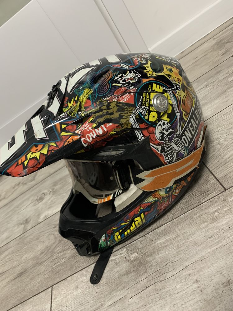 Kask online, buzer, buty acerbis, spodnie ktm