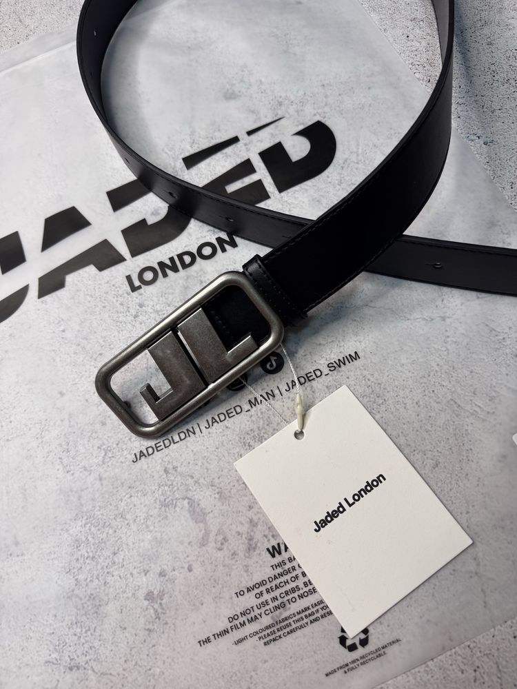 Ремінь Ремень Jaded London Emblem Leather Belt Пояс sk8 y2k opium