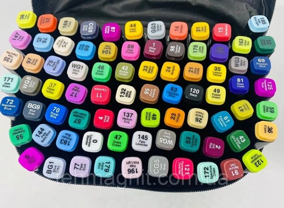 Маркер двусторонний скетч 80 цветов Toush