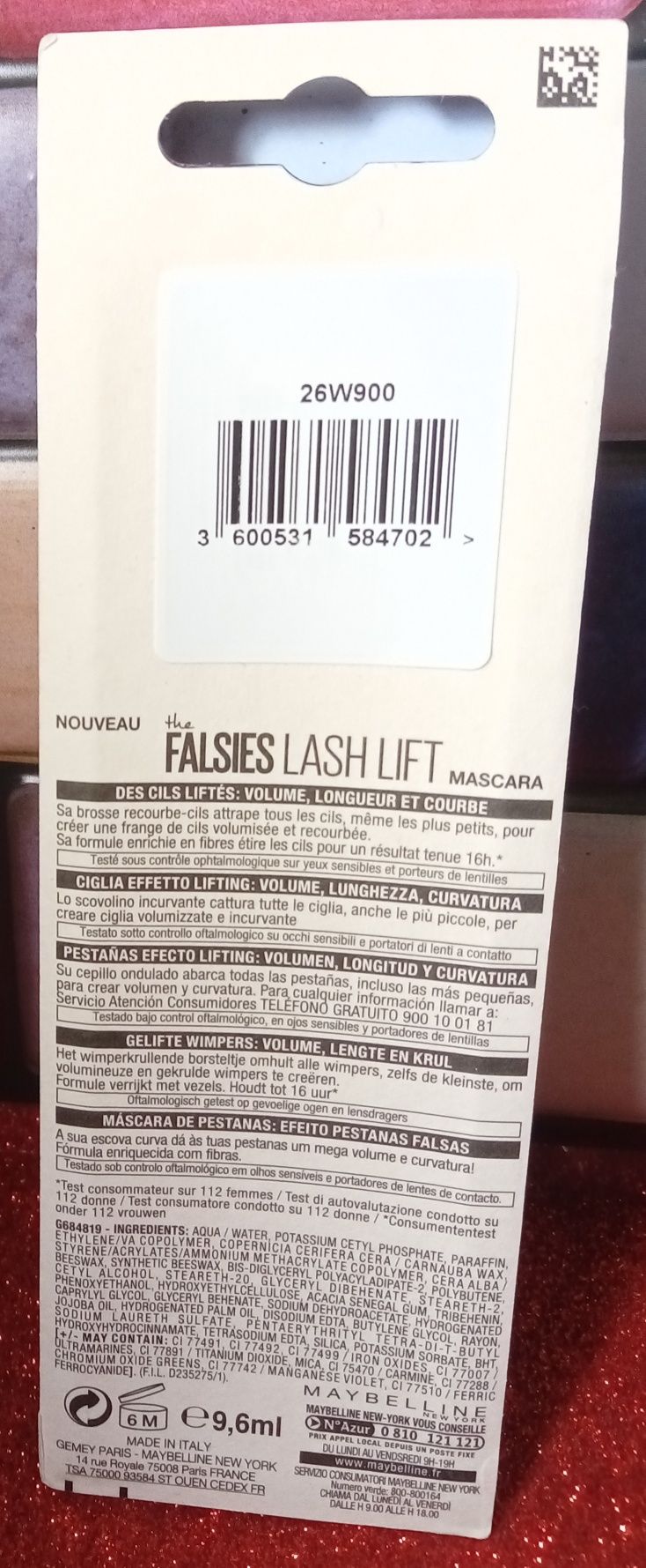 Rímel novo da Maybelline : Falsies Lash Lift e Carteira marca Lancôme