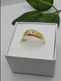 Złoty pierścionek cyrkonia, złoto 333 r.29