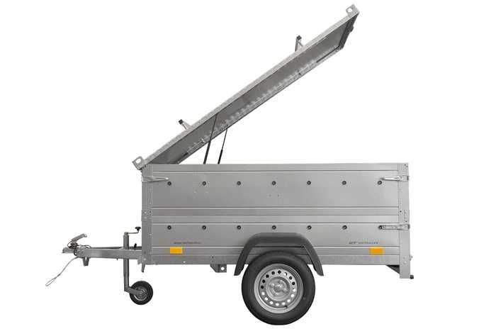 Przyczepka 200x106 UNITRAILER GARDEN 200 KIPP z burtami BIS i pokrywą