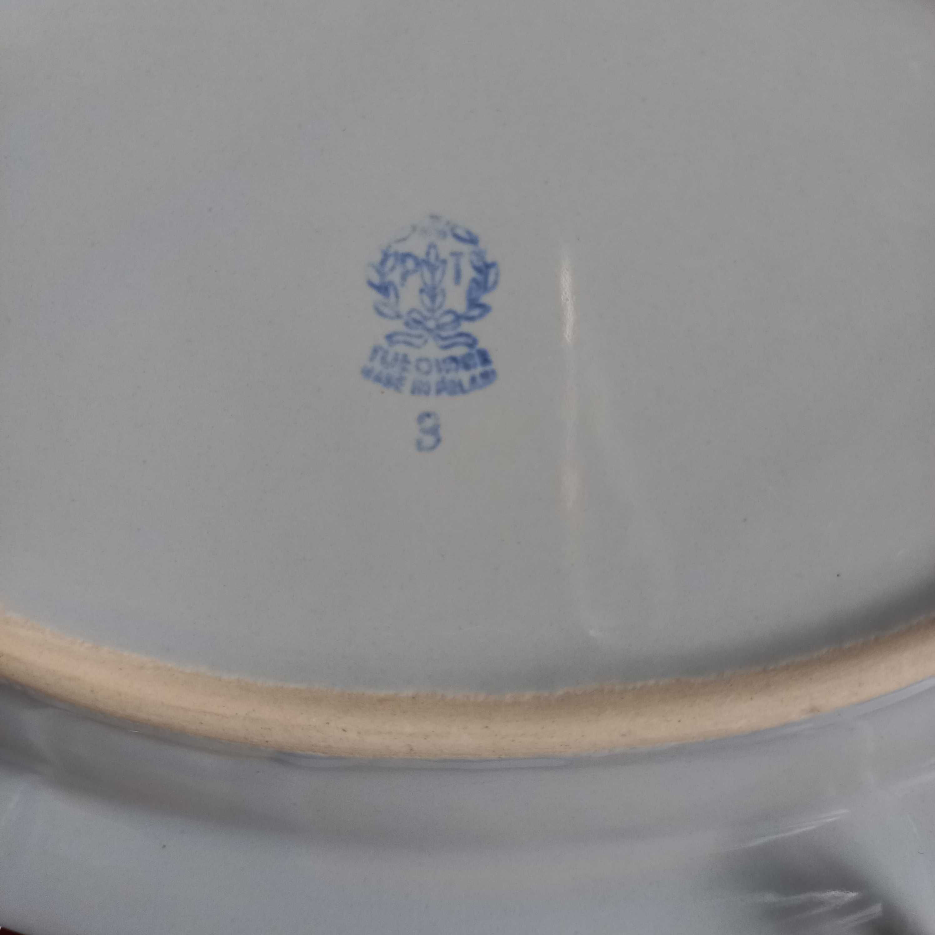 Półmiski Porcelit Tułowice stare ręcznie malowane.