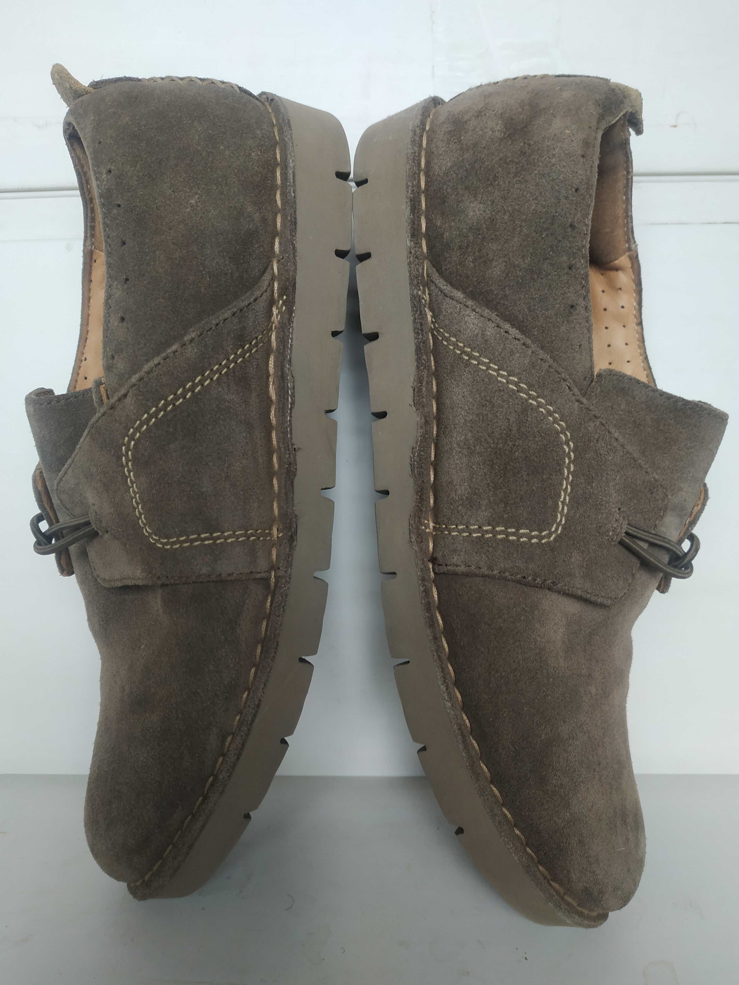 Clarks мокасины слипоны замша