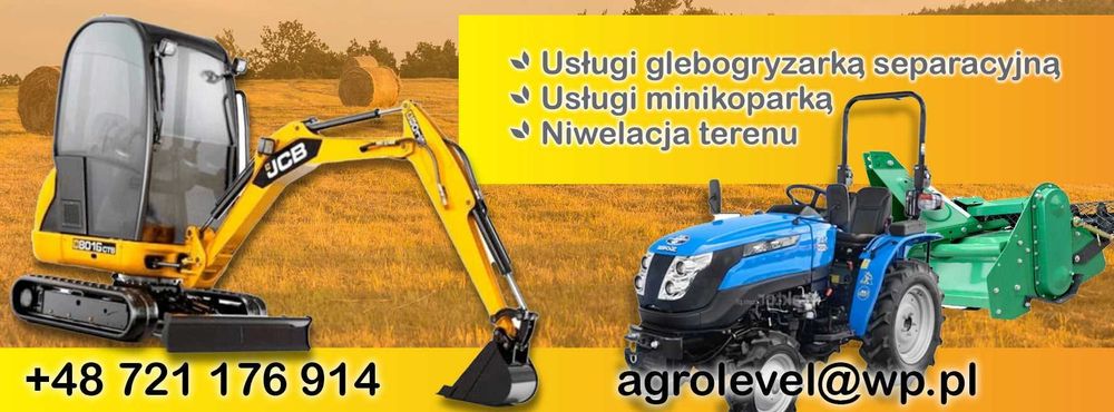 Usługi glebogryzarką separacyjną i minikoparką