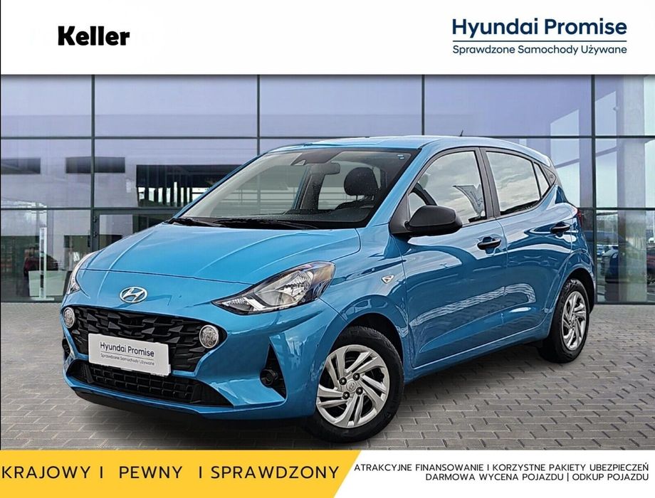 Hyundai i10 1.0 67KM / Krajowy / PURE / Mały przebieg / Dealer Hyundai Keller