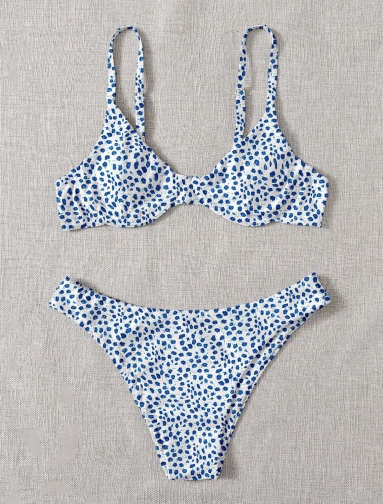 SHEIN Swim Mod Impressão Floral Dits Fato De Biquíni Underwire