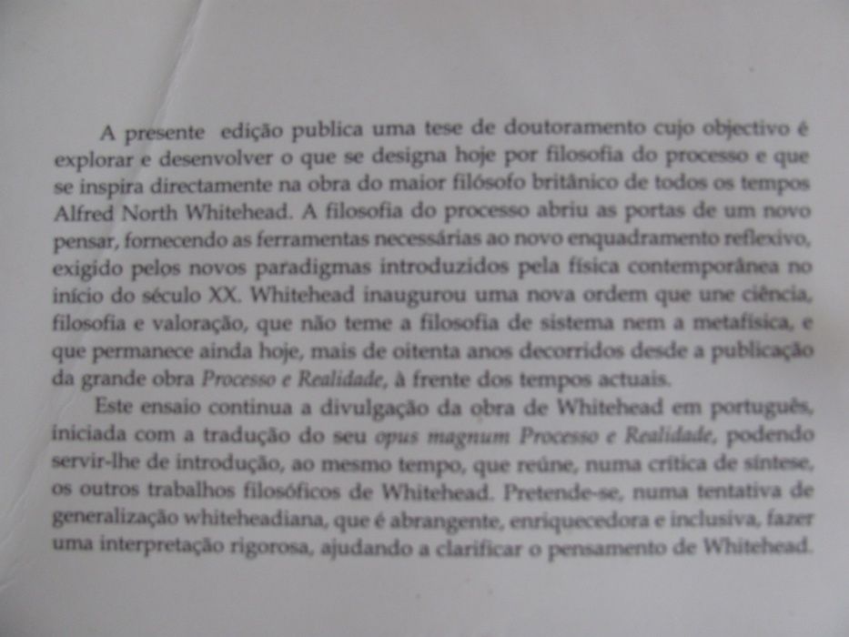 Ser, Devir e Perecer, A Criatividade na Filosofia de Whitehead