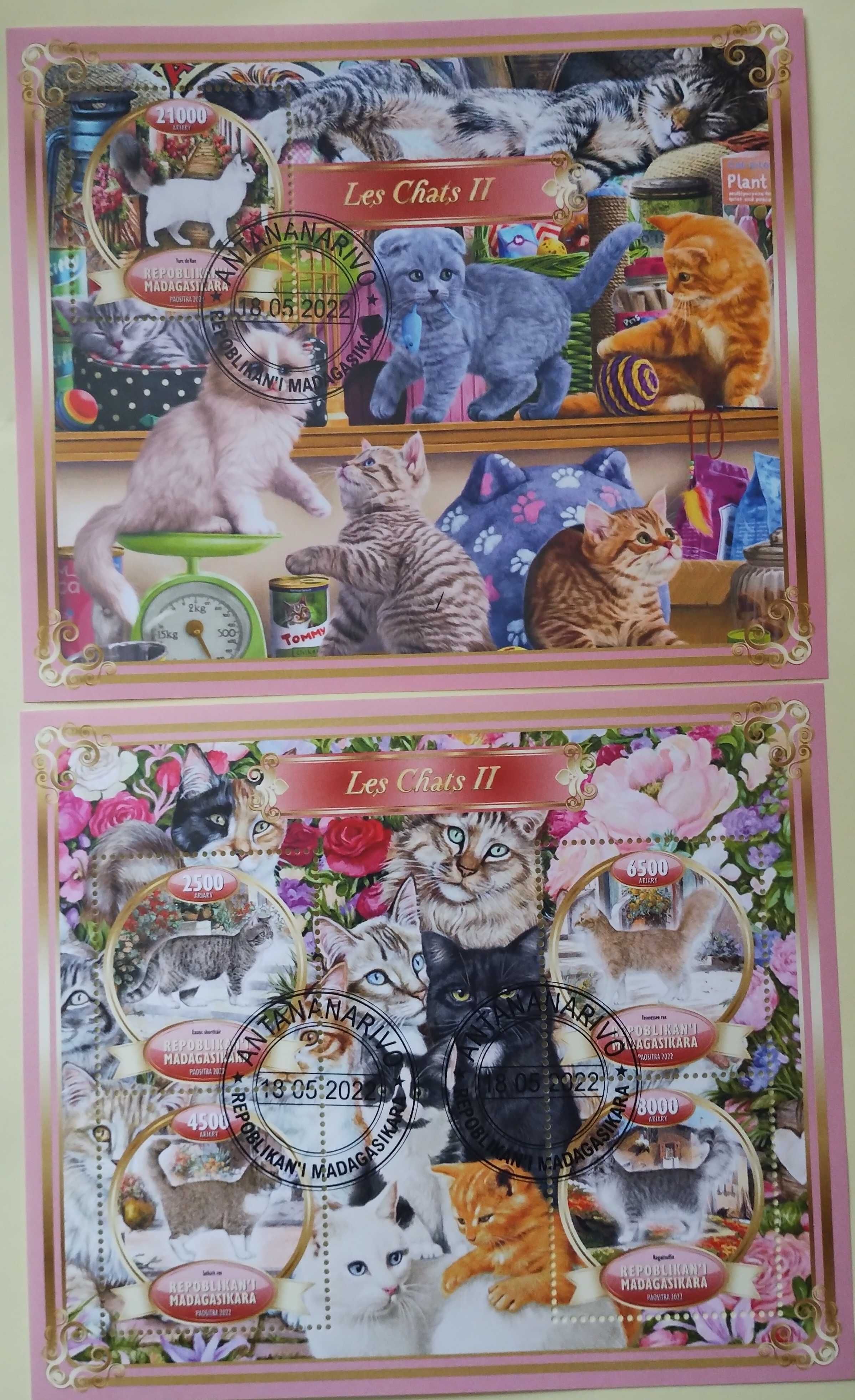 Znaczki pocztowe tematyczne - koty