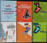 Livros de fichas 7 ano novos sem qualquer tipo de uso, valor de todos