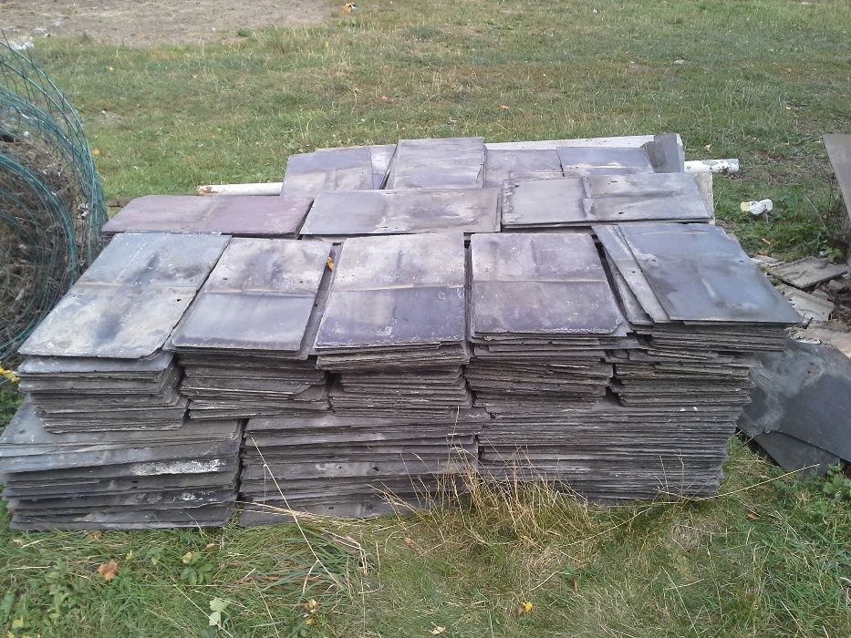 Łupek dachowy bazaltowy stary przedwojenny 30x56cm,30x60,35x60