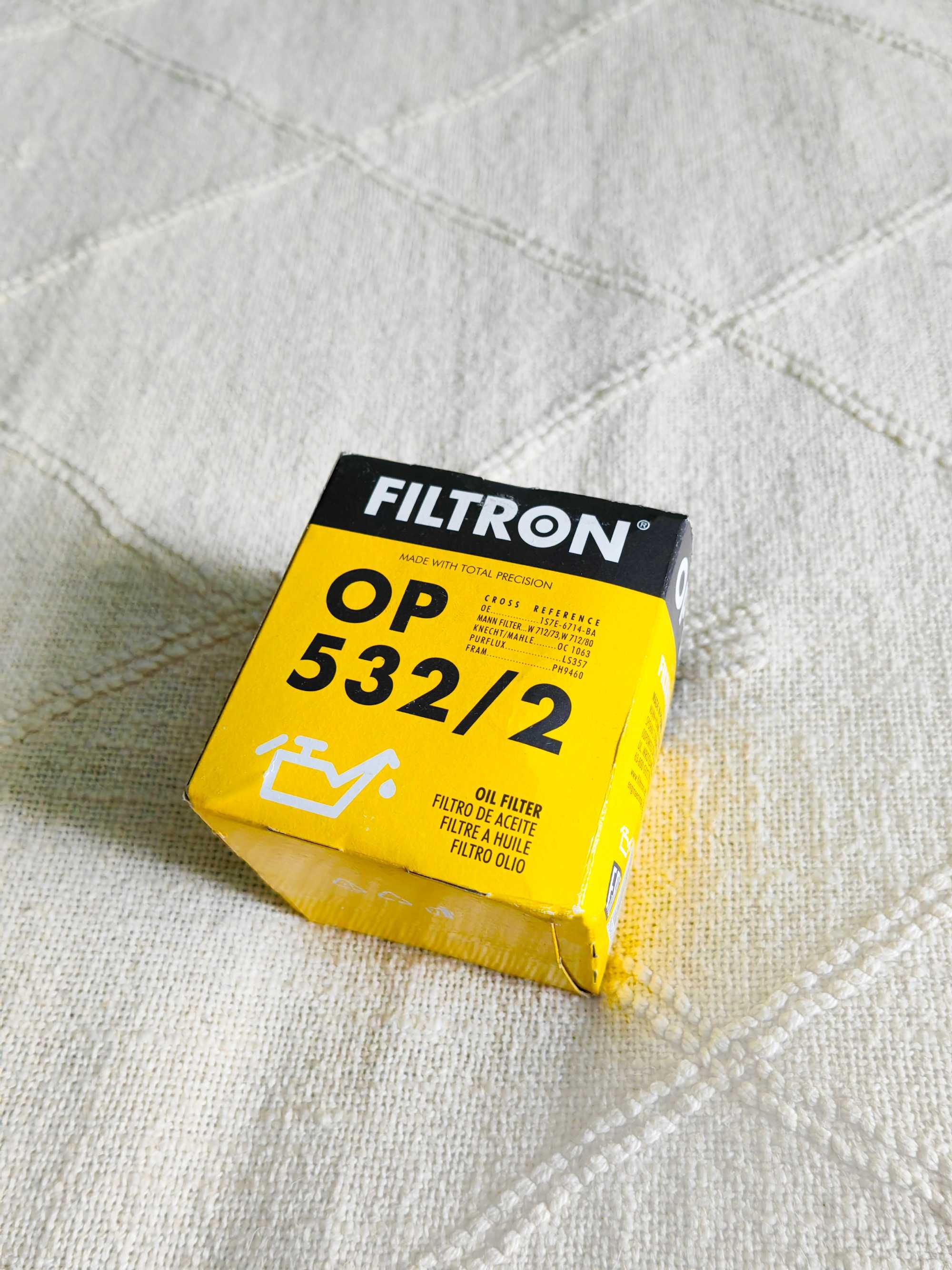 Filtr oleju do samochodów FILTRON OP 532/2