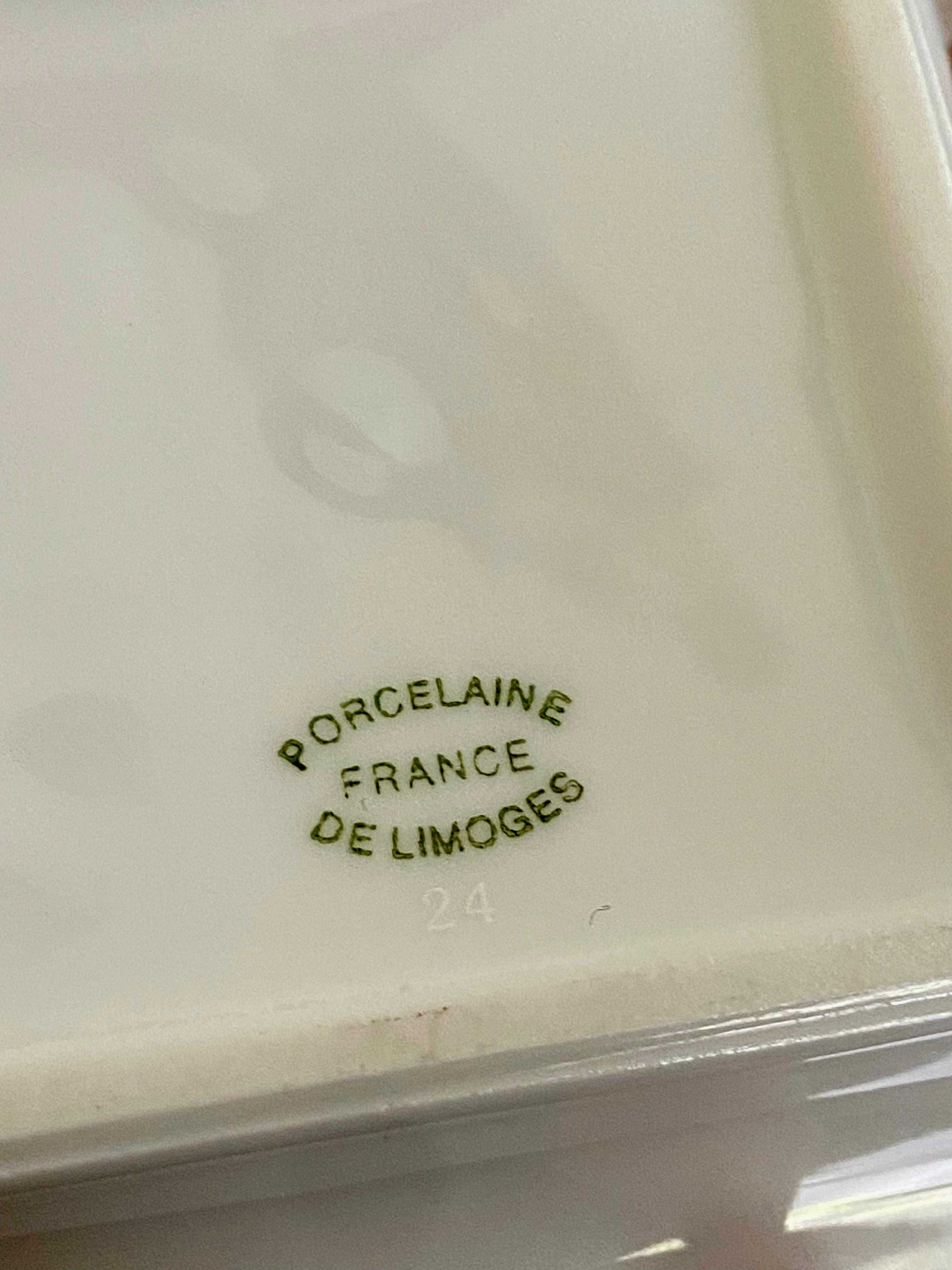 Cinzeiro Cartier x Limoges França em Porcelana Branca
