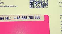 668 _ 78 _ 6666 Złoty prosty numer T-mobile