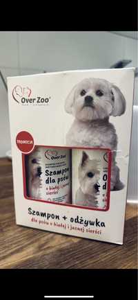 Over Zoo Odżywka+szampon do białej i jasnej sierści dla psów