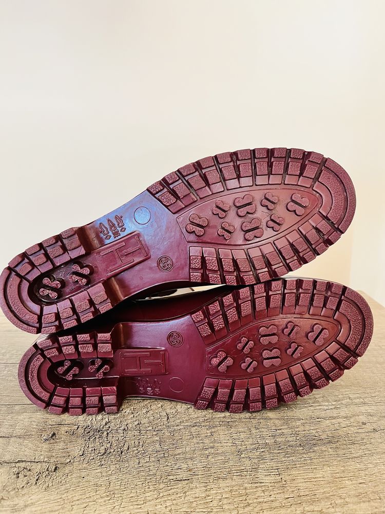 Kalosze burgundowe Tommy Hilfiger 38