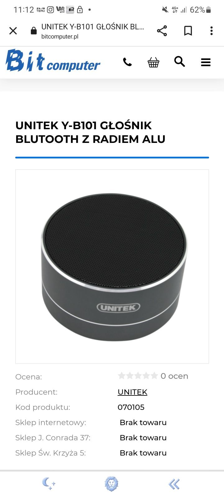 Głośnik bluetooth z radiem